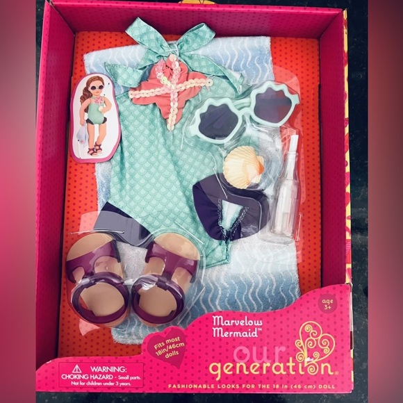 Our Generation Marvelous Mermaid SwimSuit Outfit for 18” Doll - Picture 1 of 1